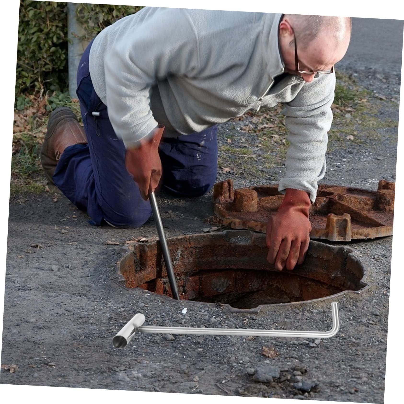 CIYODO Cover Hook Multi-Purpose Lifting Hook for Storm Drain Grates Resistant Stainless Steel