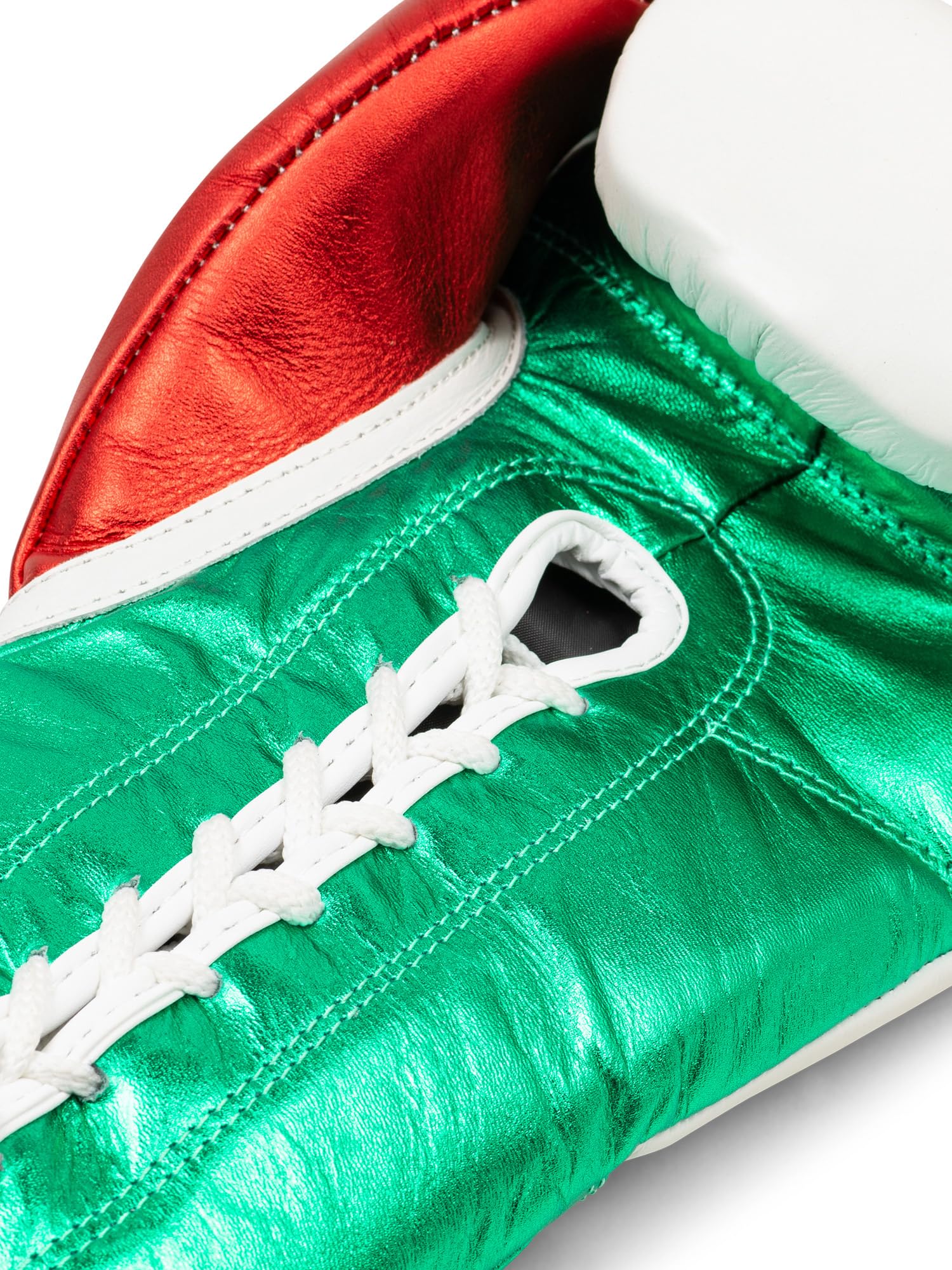 Benlee r?kawice bokserskie ze skóry Typhoon White/Green/Red 08 oz R