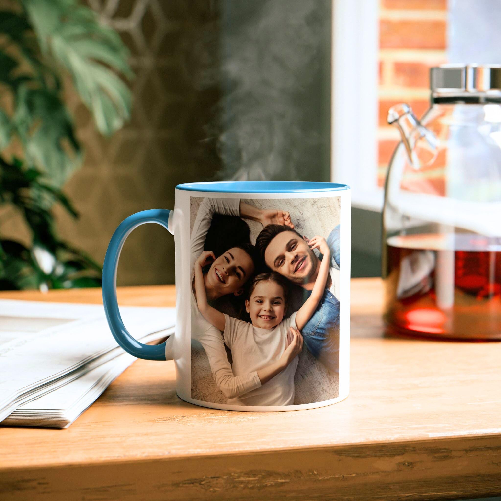 Custom Personalized Mug with Picture or Text of Your Uploads, Microwave & Dishwasher Safe Ceramic Mug, 325ml - Image 2