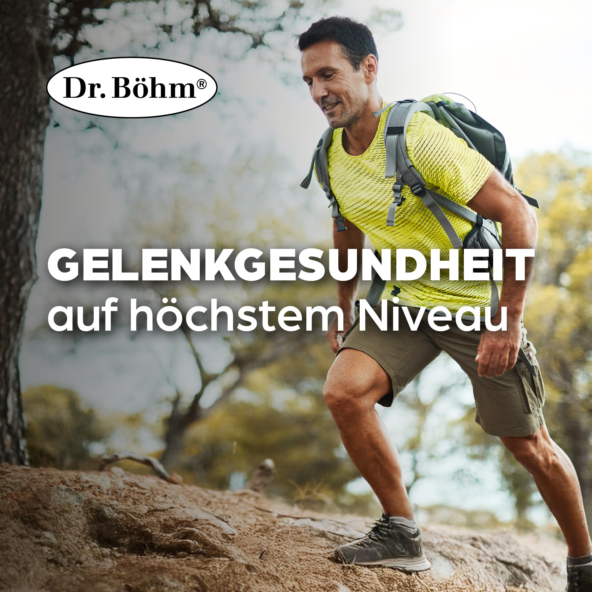 Dr. Böhm Gelenks complex intensiv: Für Gelenke, Knochen, Knorpel & Bandscheiben, Trinkpulver mit Gelenknährstoffen, Calcium & Vitamin D, mit Mango-Geschmack, 30 Stk
