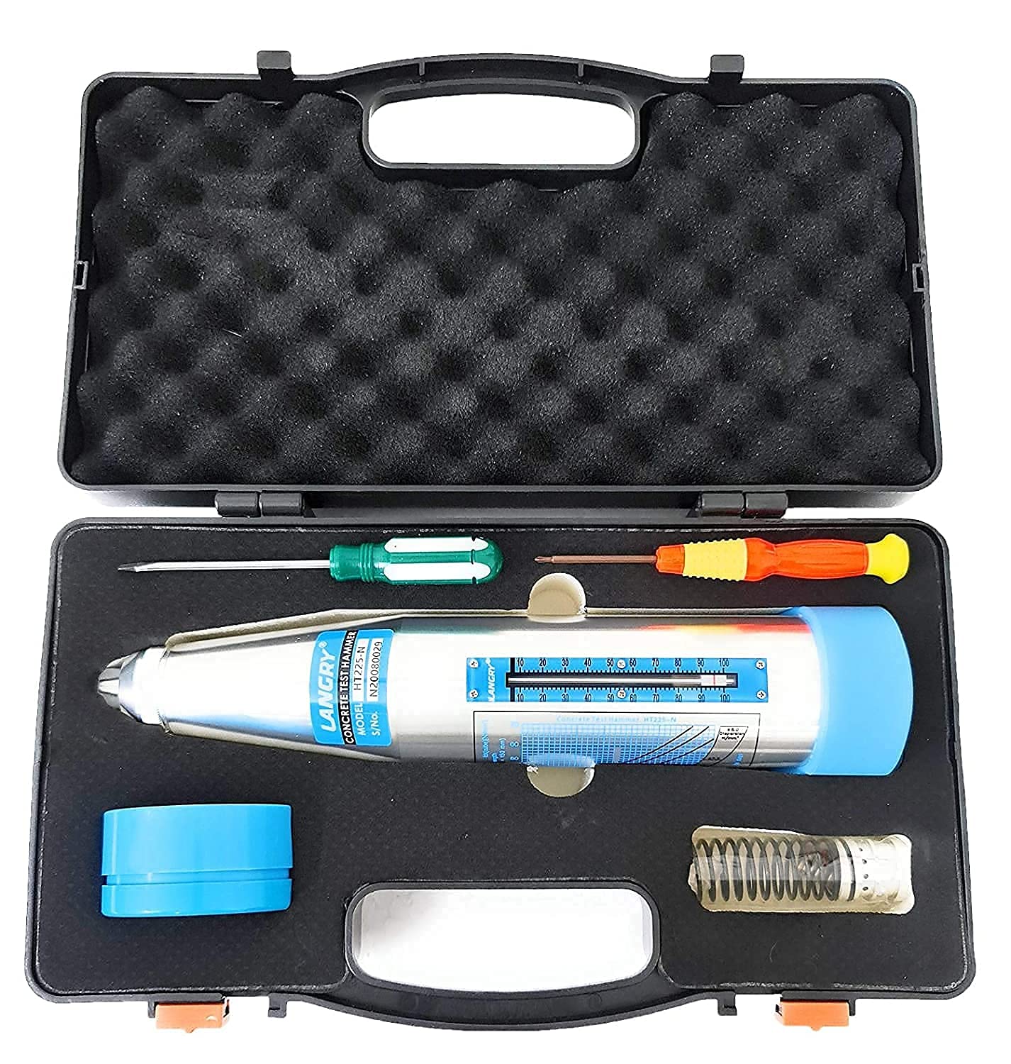 LANGRY Schmidt Concrete Rebound Hammer for Hardness Tester Portable Silver Testing Hammer Concrete Strength within the Scope of 10-60Mpa By OVERSEASMART (B0B76SFWDZ) Amazon Price History, Amazon Price Tracker