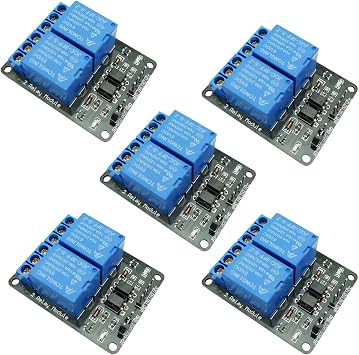 5PCS 5V 2 Channel Relay Module Relay Expansion Board Optocoupler Protection