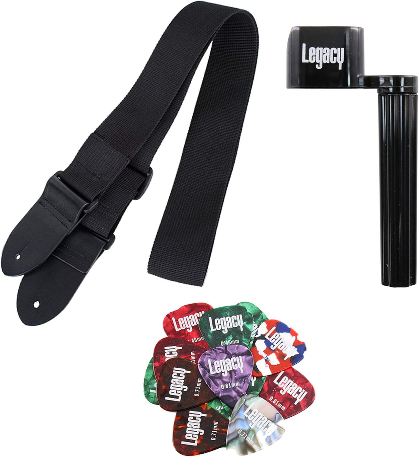 Legacy Beginner/Kids Guitalele Bundle with Peg Winder, Picks, and Strap