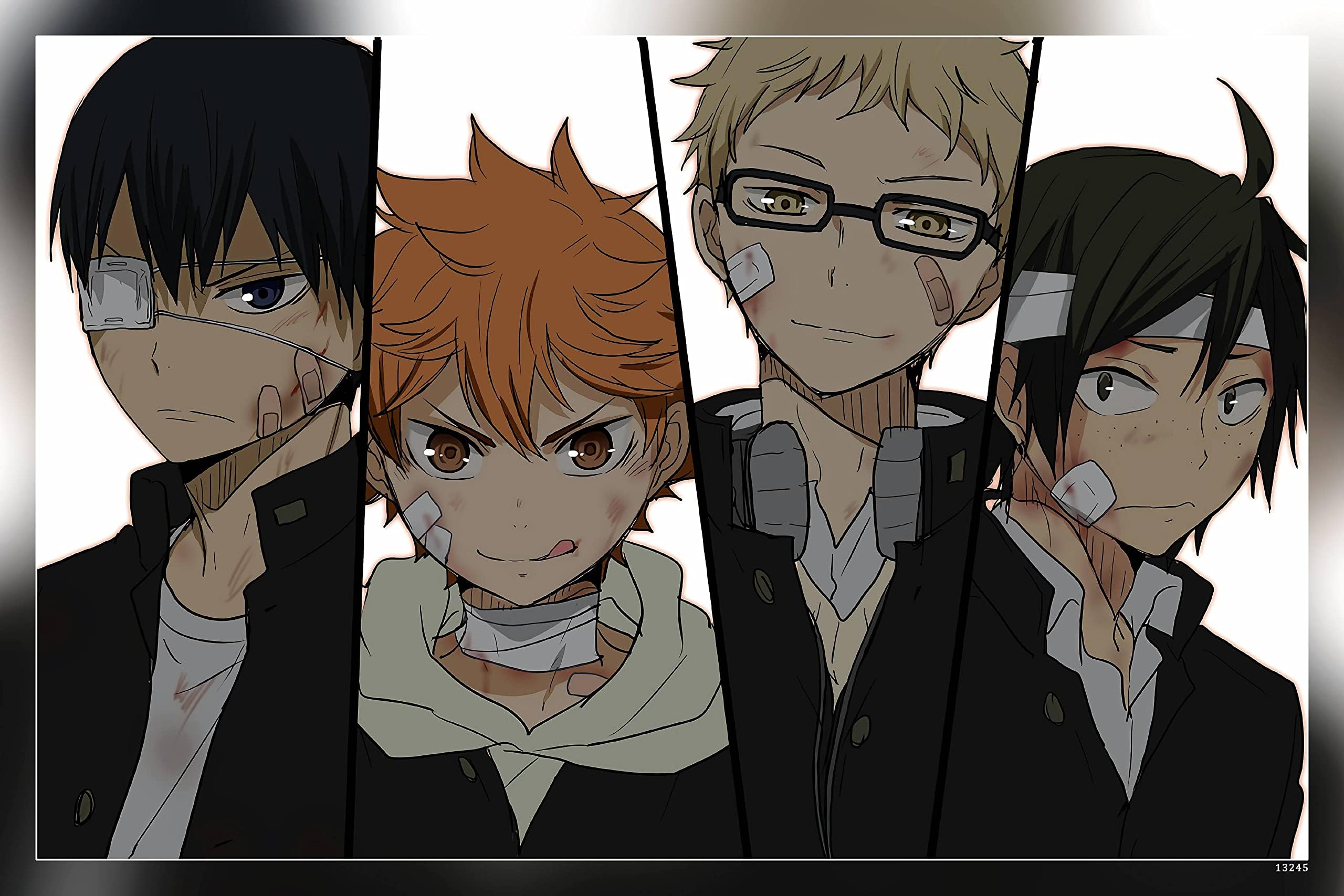 Poster World Haikyuu !! Anime Series Matte Finish Paper Poster Print 12 x 18 Inch (Multicolor) PW-17564