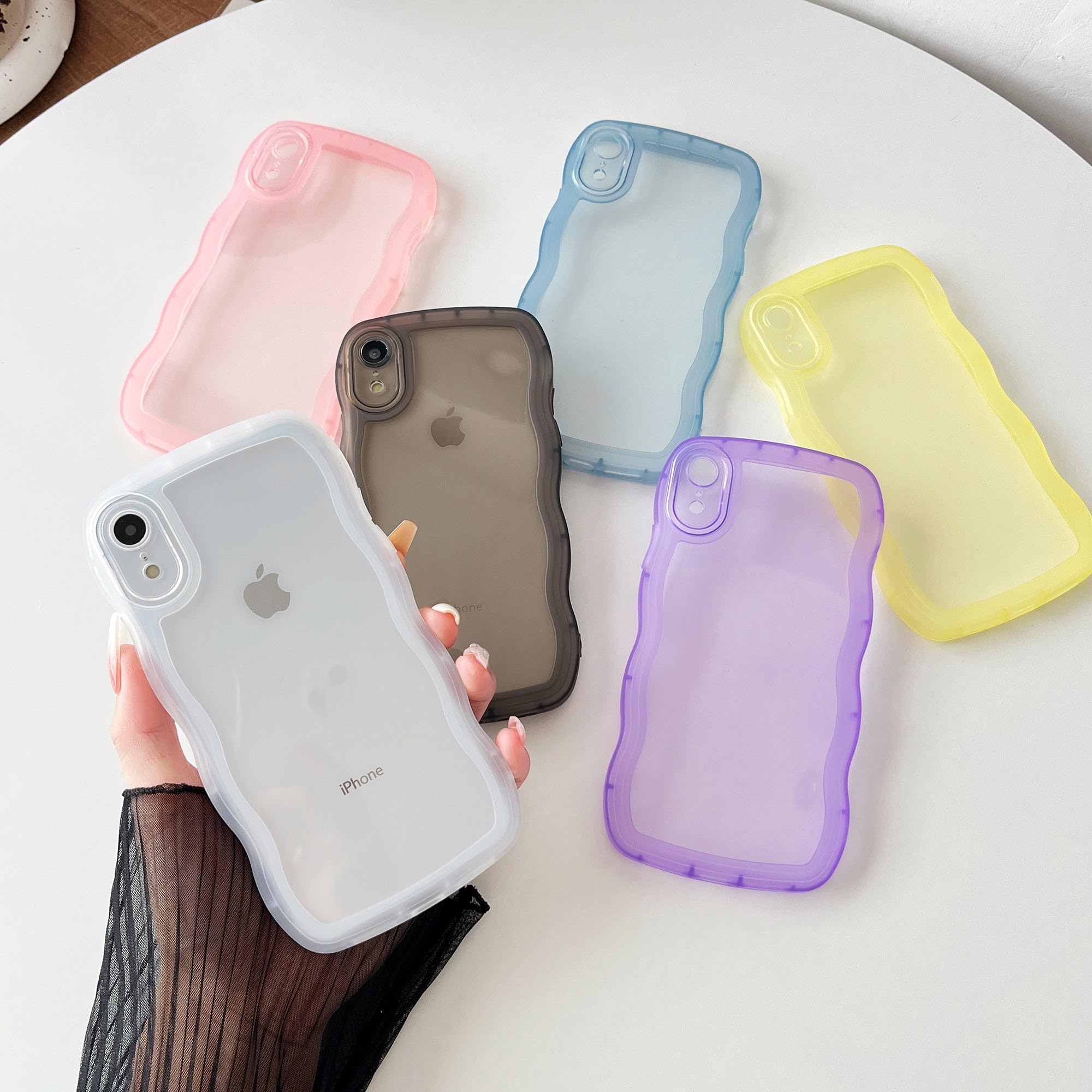 iPhone XR ケース Amazon.com: Caseative for iPhone Xr Case,Solid Color Curly