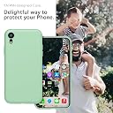 YATWIN Silicone Back Case for iPhone XR, Soft-Touch Phone Back Cover for Apple iPhone XR - Light Cyan gallery image