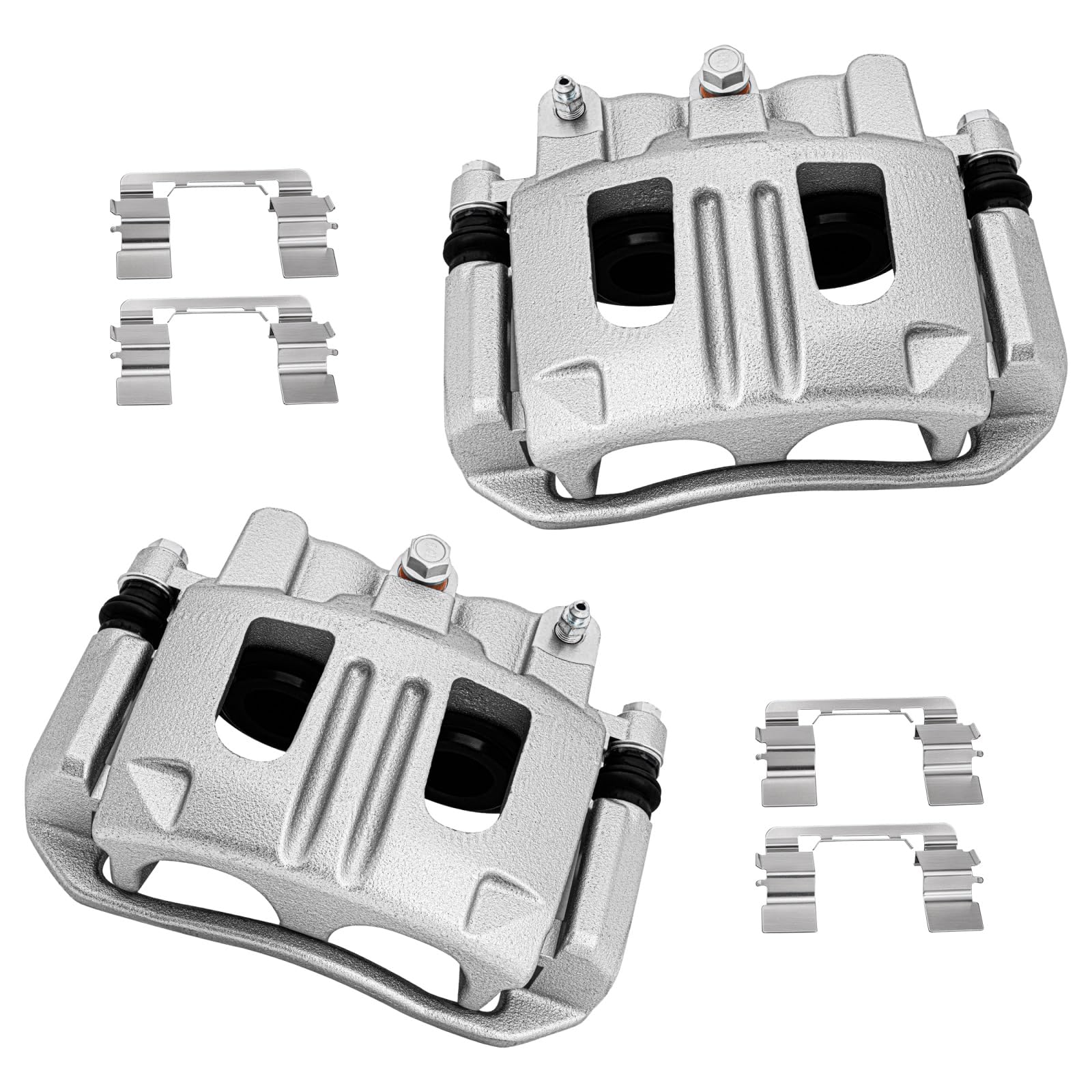 cciyu Front Left &amp; Right Disc Brake Calipers Assembly w/Bracket For Chevy, For Pontiac, For Saturn Models - For Equinox 2005-2006, For Torrent 2006, For Vue 2004-2007 18B4950 18B4951