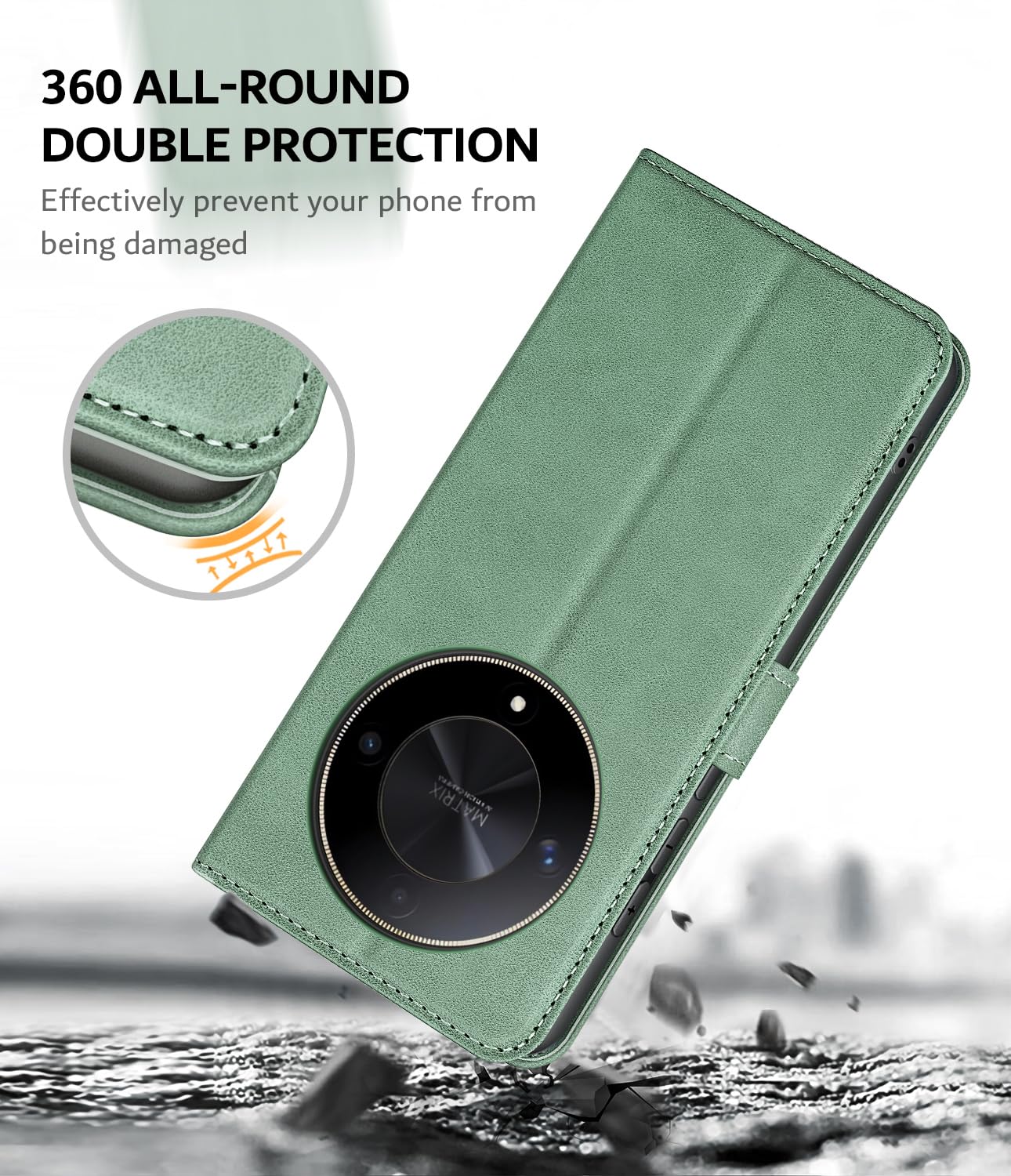 Handyhülle Für Honor Magic 6 Lite 5G – PU Leder Flip Case Mit Standfunktion & Kartenfächern