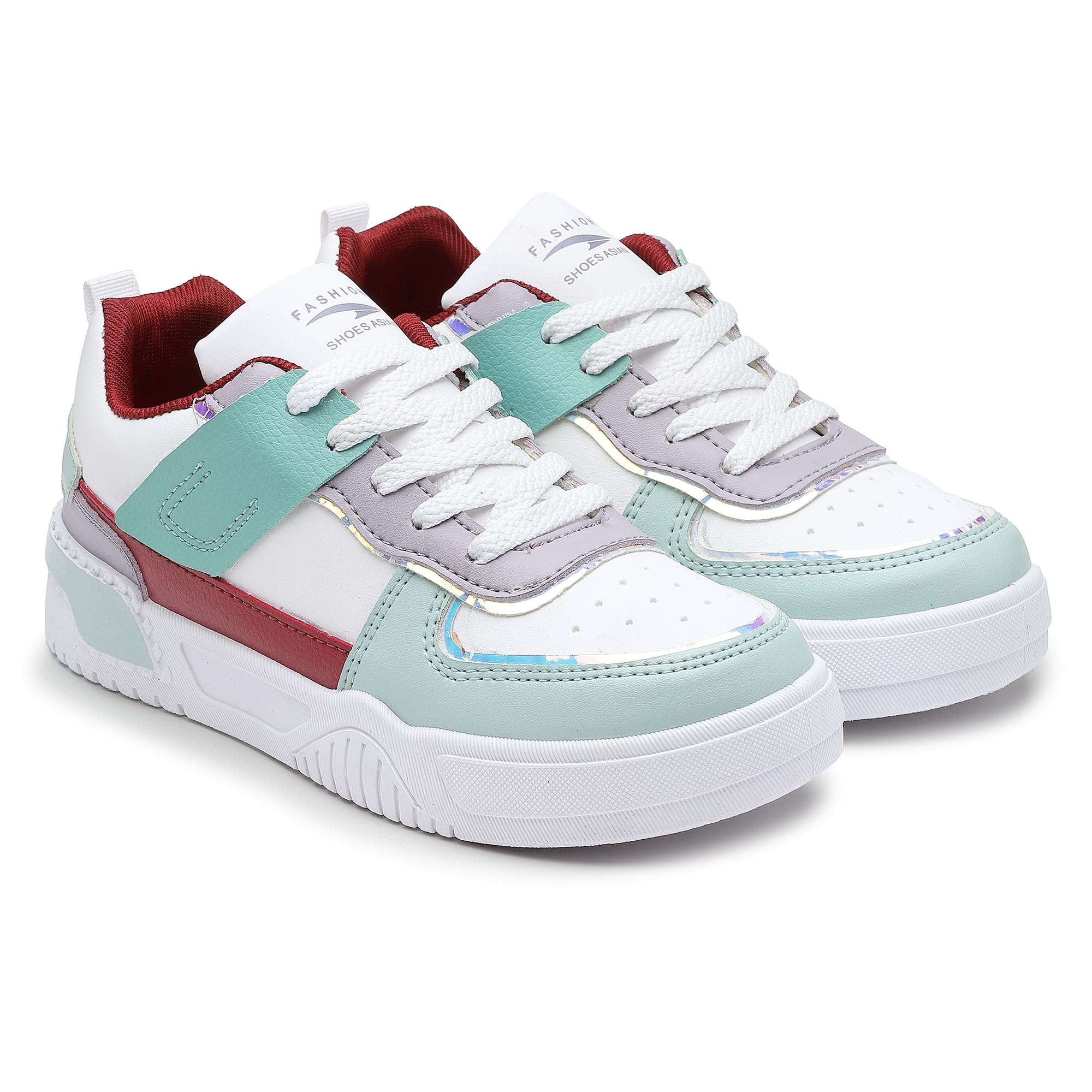 asian Women's Paradise-06 White Casual Sneaker Shoes with Ultra Soft Cushion Lightweight Lace-Up Shoes for Women's & Girl's-picture-23