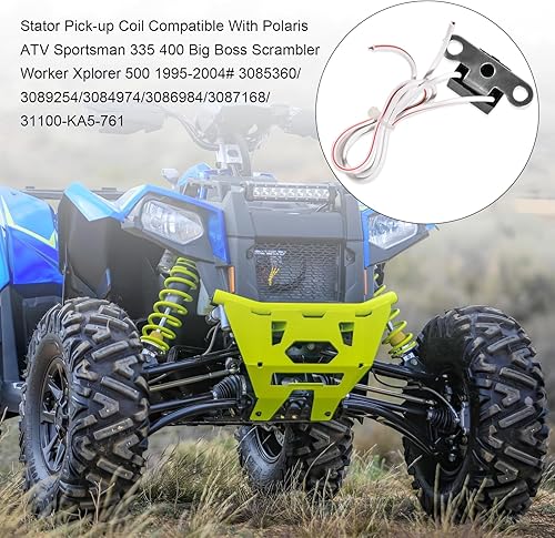 Miniatura 7 de SaferCCTV Bobina de recogida de estator compatible con Polaris ATV Sportsman 335 400 Big Boss Scrambler Worker Xplorer 500 1995-2004#