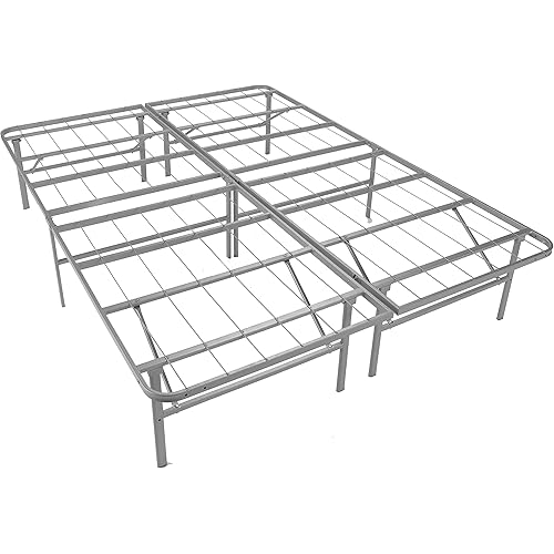 Glenwillow Home EZ-Fold Platform Bed Frame - Foldable, Under-Bed Storage, No Tools Required, Supports 2000+ lbs - Full XL Size