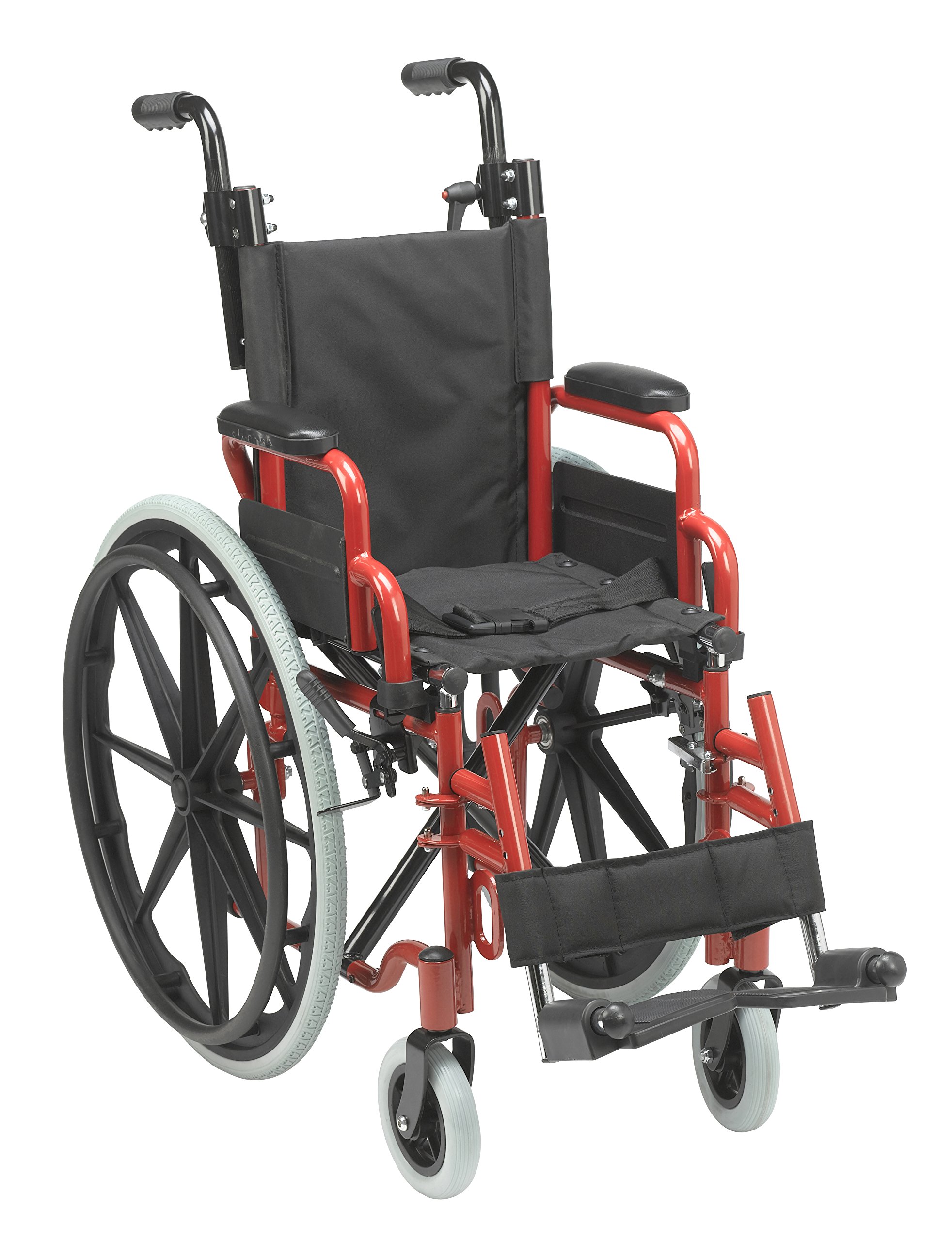 Inspired by Drive ?WB1200-2GFR Wallaby Pediatric Wheelchair with Flip-Back Desk Arms, Fire Truck Red
