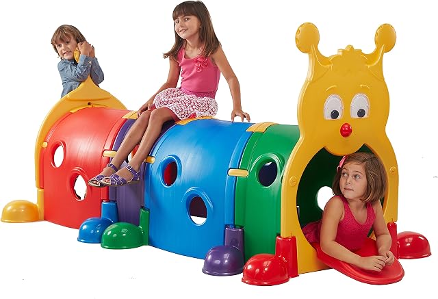 ECR4Kids GUS Climb-N-Crawl Caterpillar Tunnel, Play Structure, Assorted
