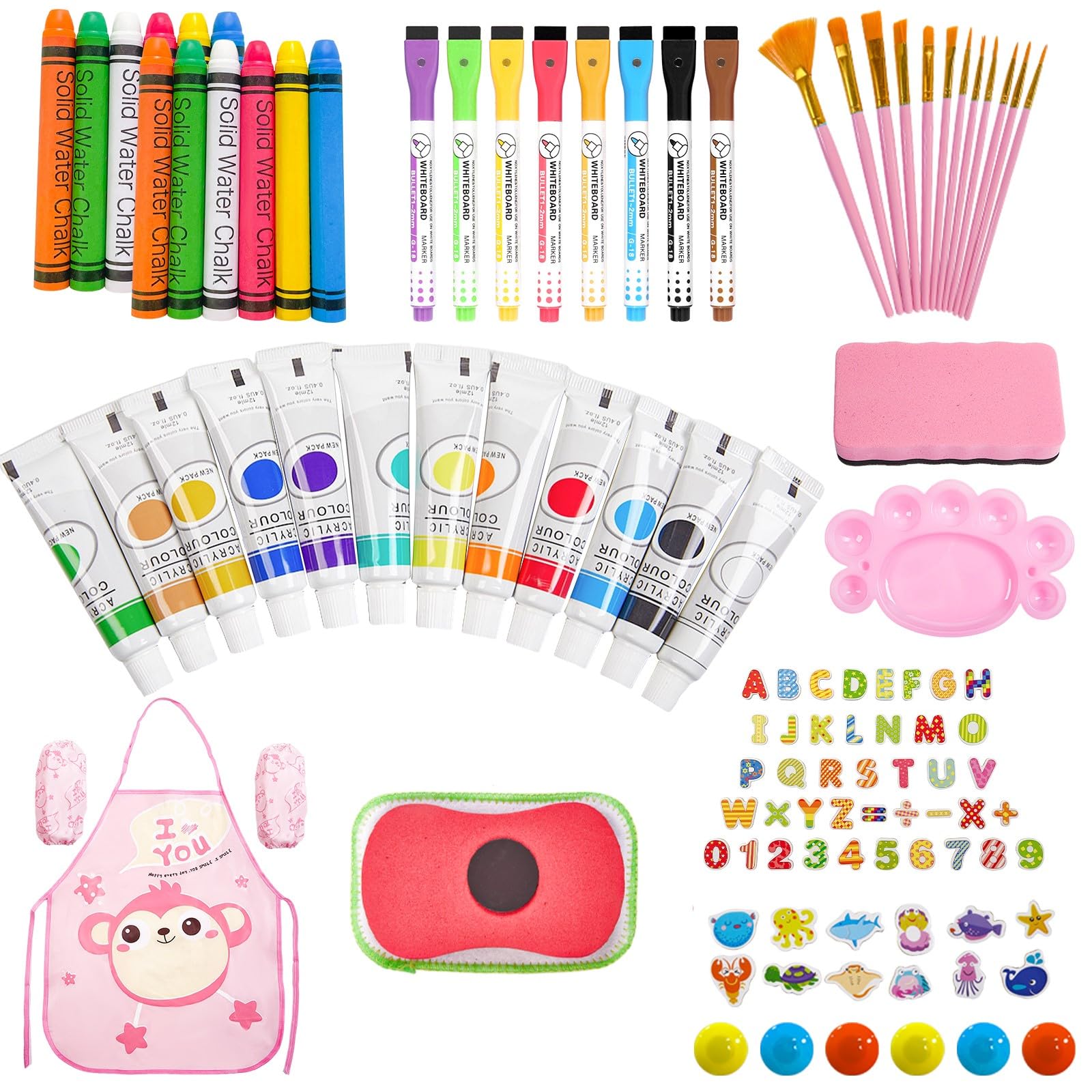 100+ Art Easel Accessories for Kids,Easel Supplies Set for Children