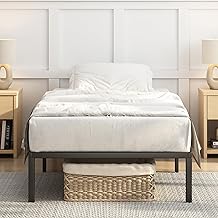 CozyLiving Black 3ft Florence Metal Bed Frame, 33cm High with Spacious Underbed Storage, Steel Slat Support, Easy Assembly, Noise-Free, No Box Spring Required