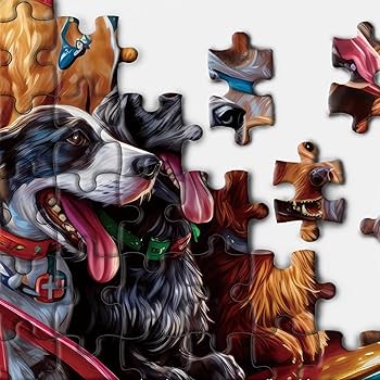 海外製パズル Festive Dogs - 1000ピース x 4 海外製パズル Festive Dogs - 1000ピース x 4