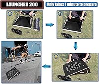 Vista 7 de Rampa de salto para niños para patineta, bicicleta, scooter, BMX, auto RC y motocross, 25.2 pulgadas, color negro