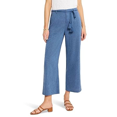 NIC+ZOE Petite 28 Rumba Linen Rope Belt Pants Women
