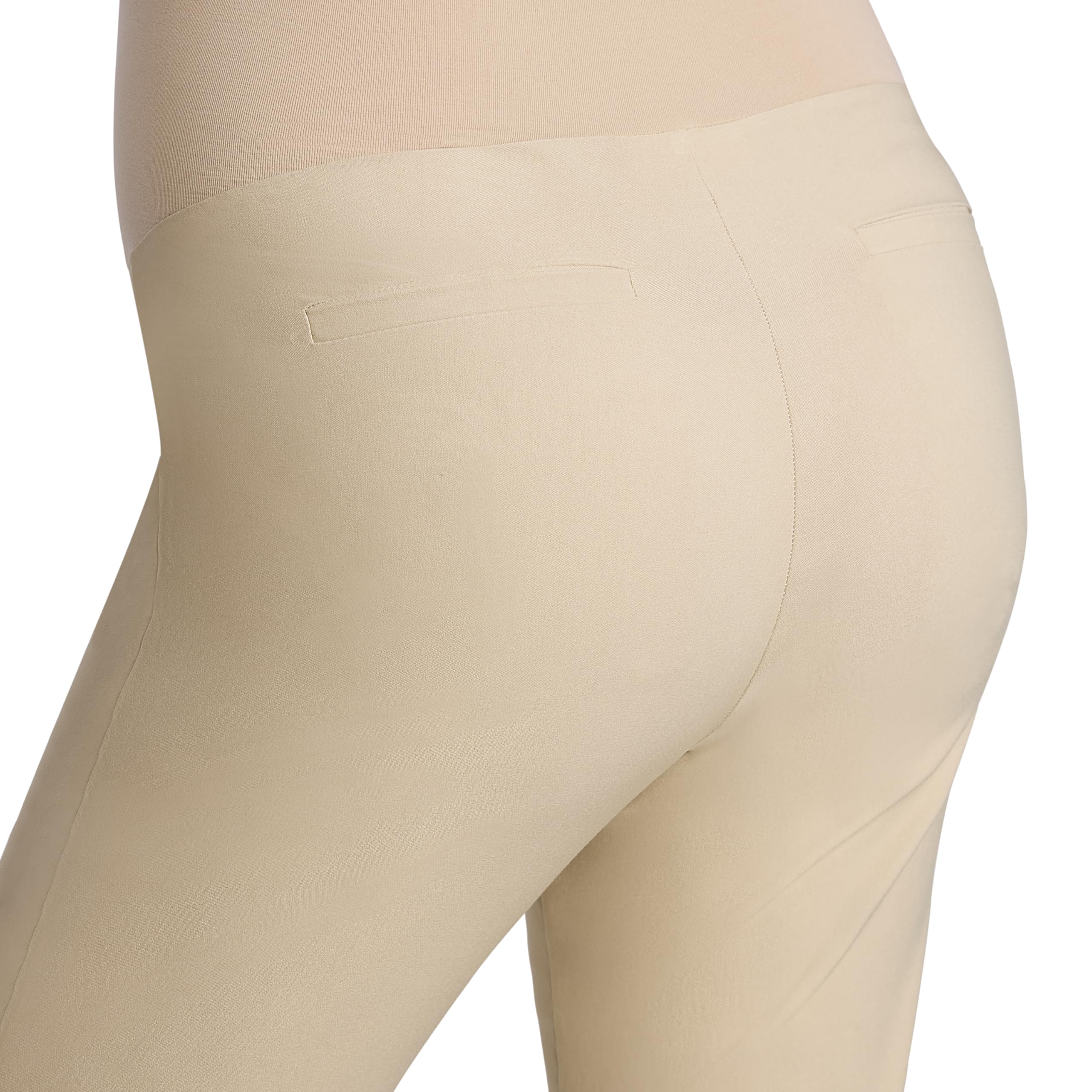 Motherhood Maternity Pantalón de Maternidad Cómodo, Súper Elástico sobre El Vientre, Ajustado, Casual, para El Trabajo, Xs-3x - Pantalones de Vestir Mujer