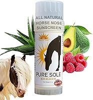 Vista 9 de Protector solar para caballos – Pure Sole Sun Block Cream Protege la piel rosa sensible del sol, quemaduras de viento y deslumbramiento de nieve