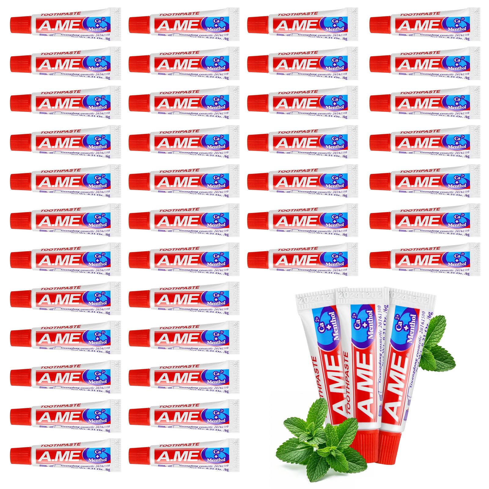 Toothpaste Bulk Travel Size Disposable Small Travel Portable Mini Compact Pocket Size Toothpaste for Bad Breath Vacation Hotel