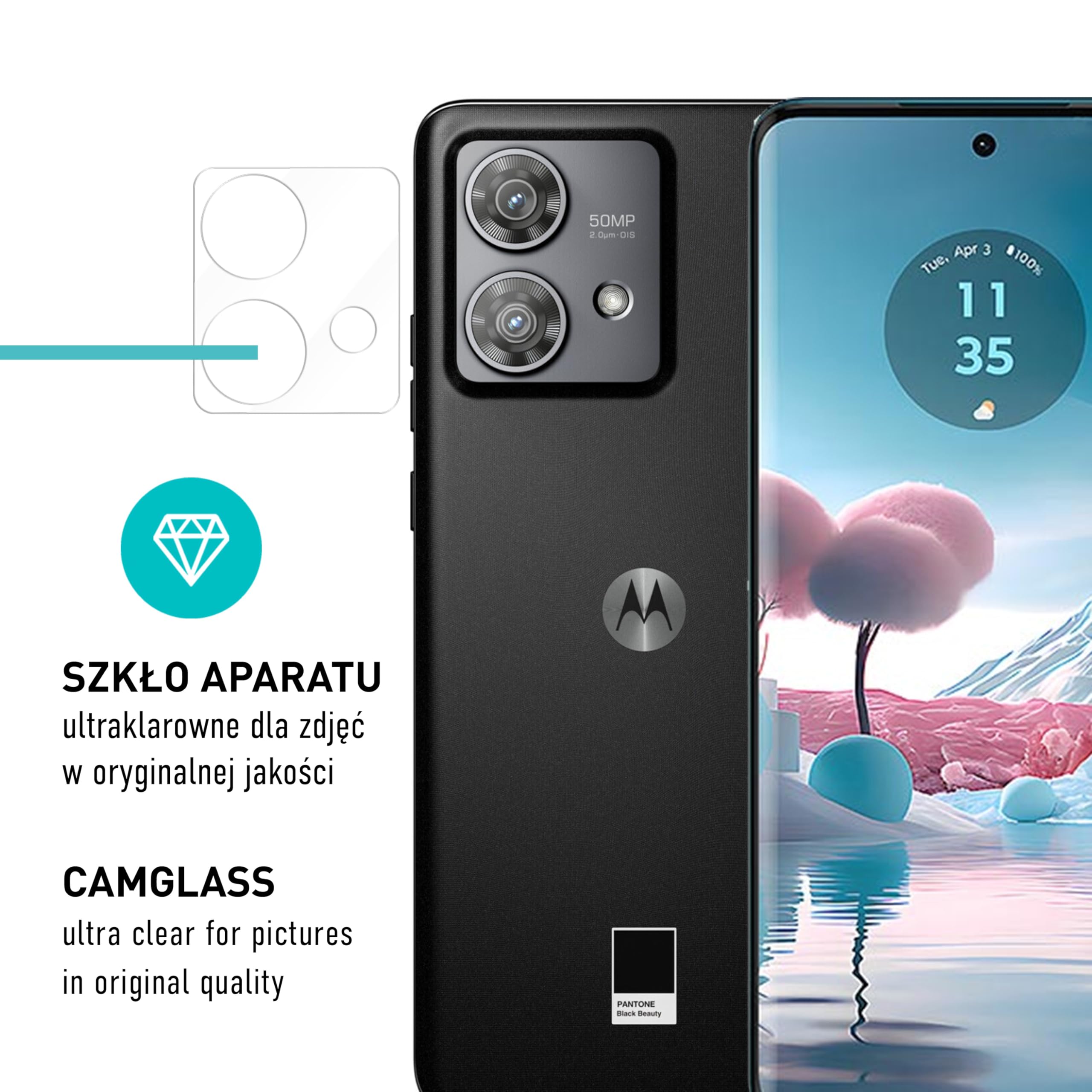 smartect TPU Ochraniacz Ekranu 2 + 2 Sztuki dla Motorola Edge 40 Neo | Folia Ochronna + Kamera, Anti-Zarysowania, Ultra-przezroczysta, Bez Pęcherzyków, Anti-Odciski Palców, Przyjazna dla Etui