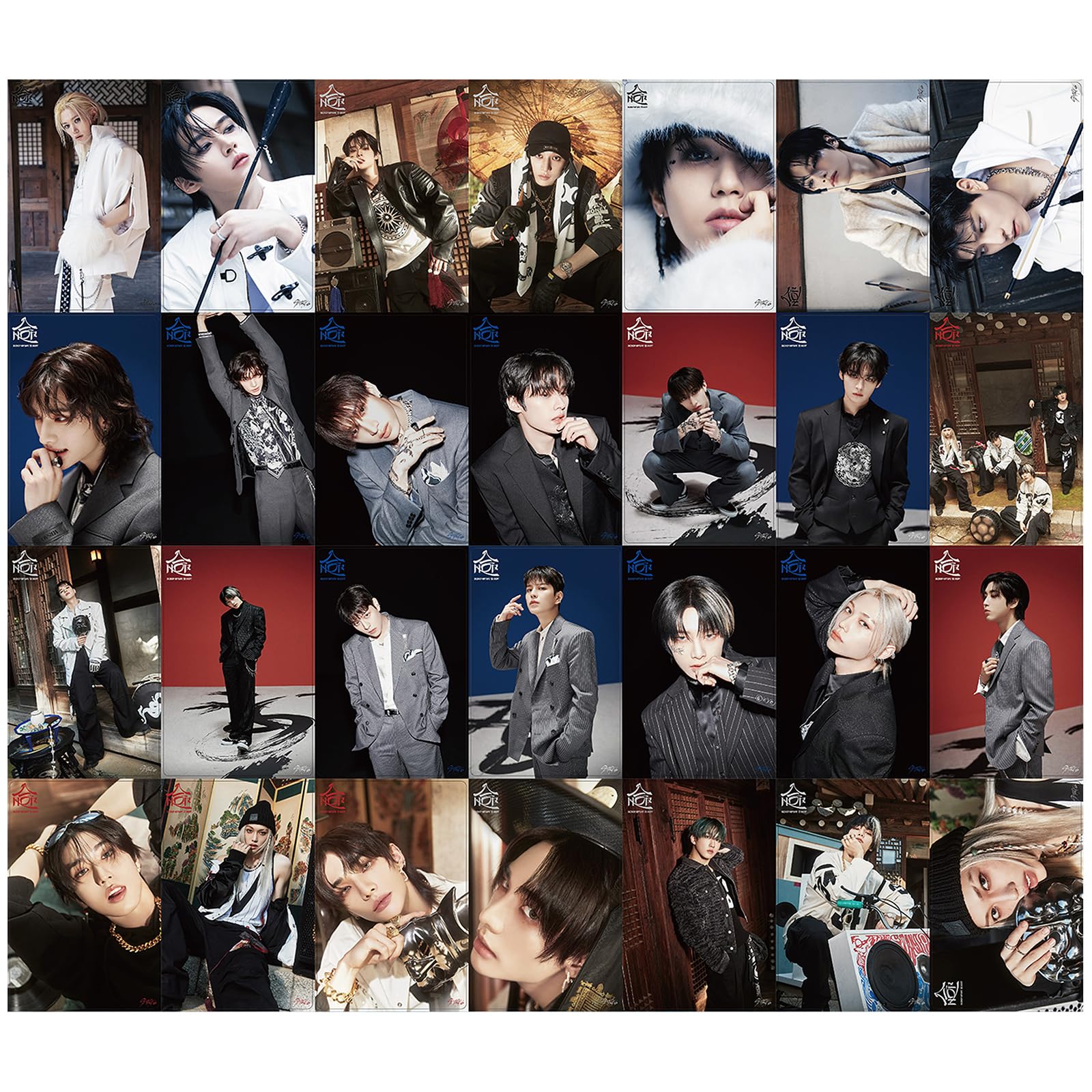 Cartes Photo Kpop Stray Kids - Pack 55 Cartes Lomo + 40 Autocollants - Collection Fan SKZ - 10