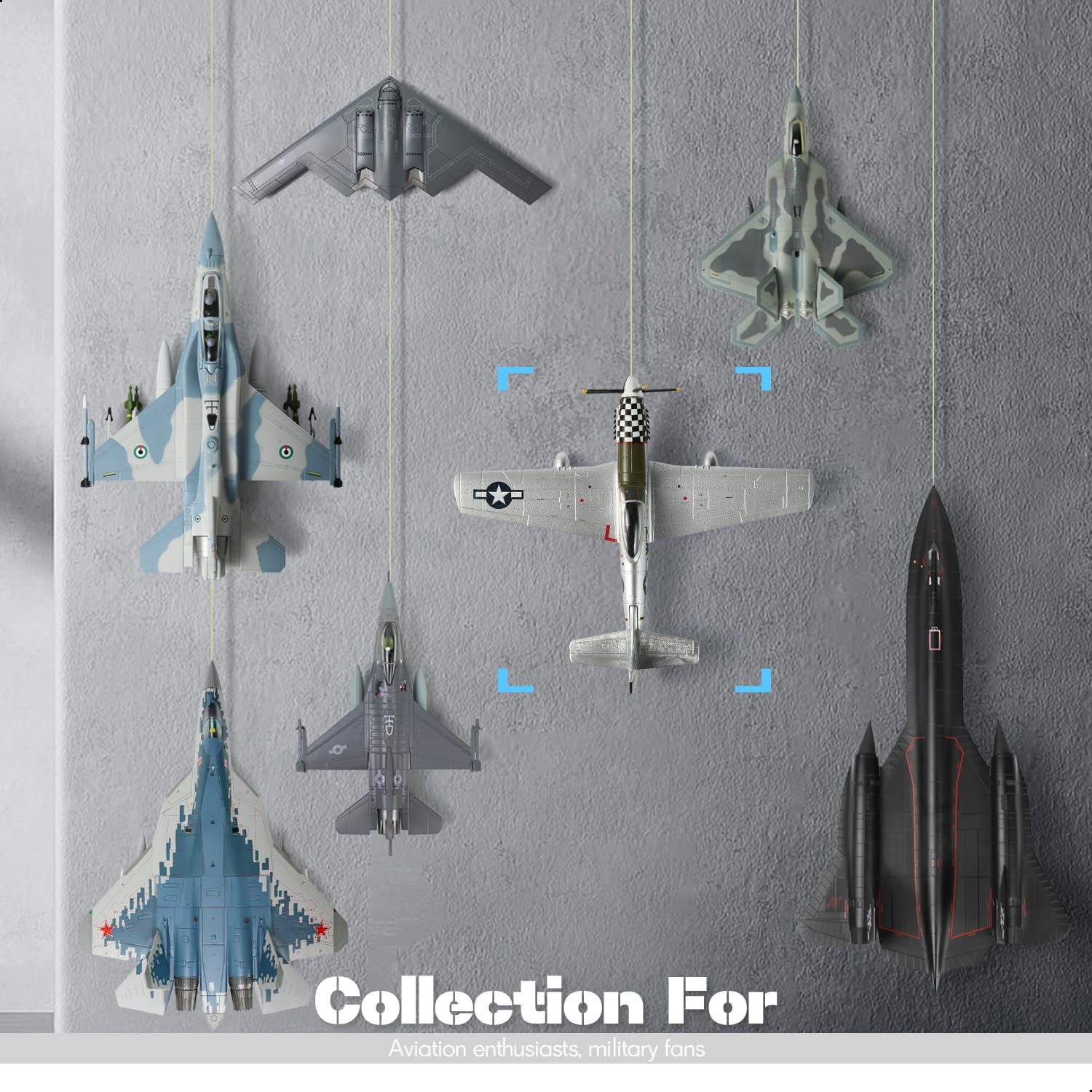 Maßstab 1:72 Nordamerikanische Luftfahrt P-51D Silber Mustang Fighter Modell WWII US-Kämpfer Militär Metall Druckguss Flugzeug Modellbausatz für Erwachsene Sammlung oder Geschenk