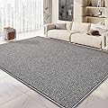 Yancorp 5'x7' Big Area Rug for Living Room Gray Berber Rug Bedroom Non-Slip Rugs No Shed Faux Jute-Look Area Rugs Non-Sk