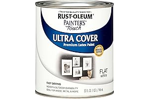 Rust-Oleum Interior Paint for Bedroom Walls in Flat White 32 Fl Oz