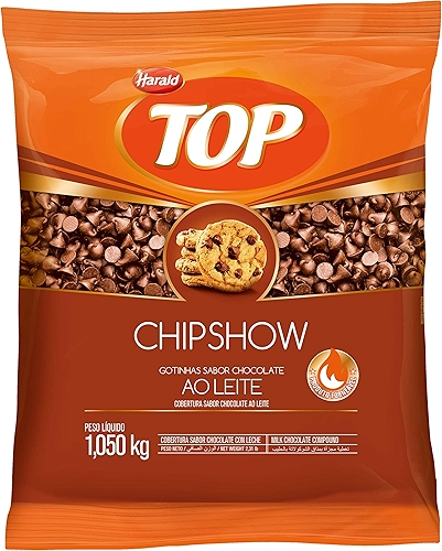 Gotas Forneáveis De Cobertura De Chocolate Ao Leite Chipshow Harald 1,05 Kg