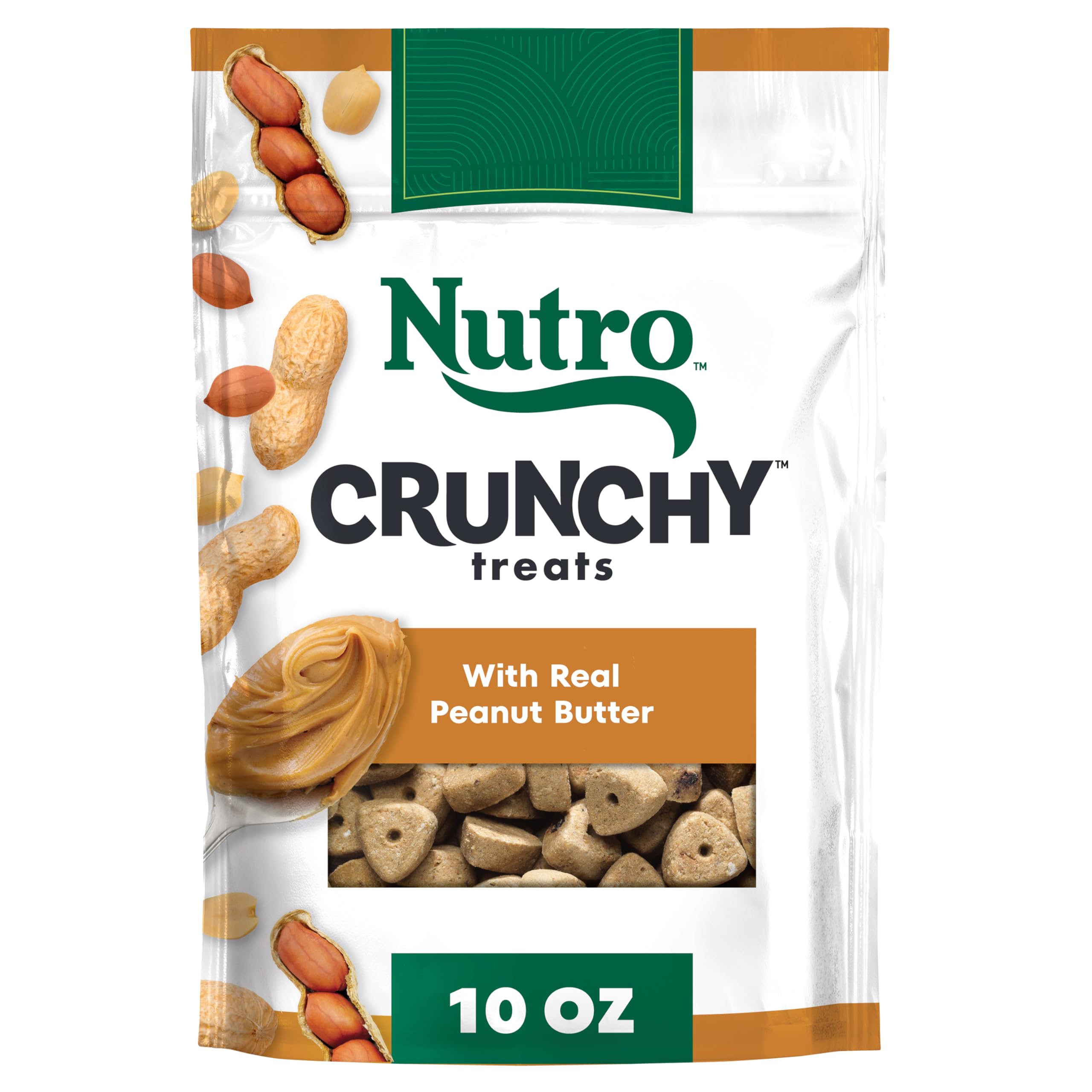 Nutro Crunchy Dog Treats with Real Peanut Butter, 10 oz. Bag