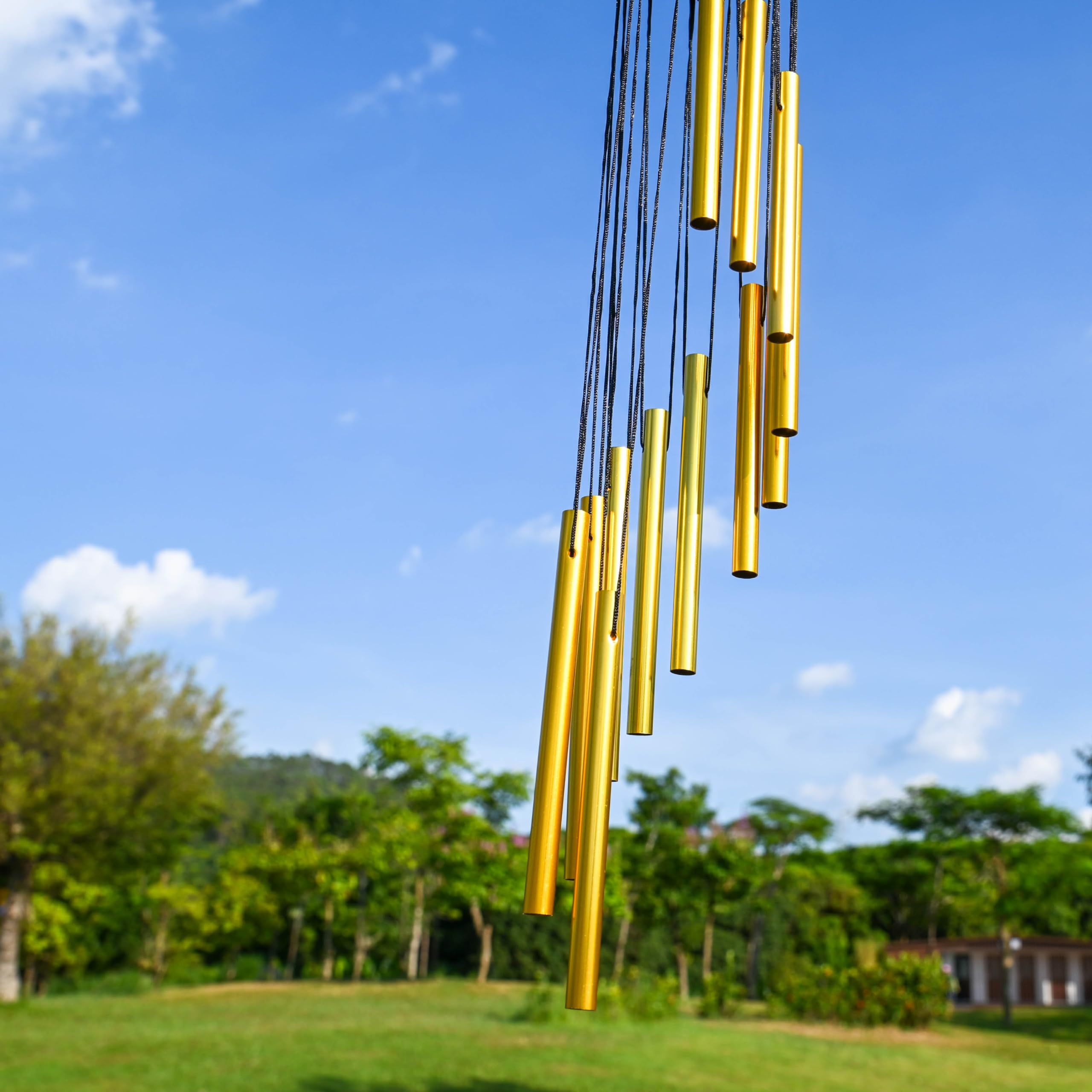 Wekvgz Colorful Crystal Wind Chimes Shiny Rhinestone Hanging Wind Bell Indoor Outdoor Ornament For Garden Patio Yard Courtyard Balcony Home Decoration