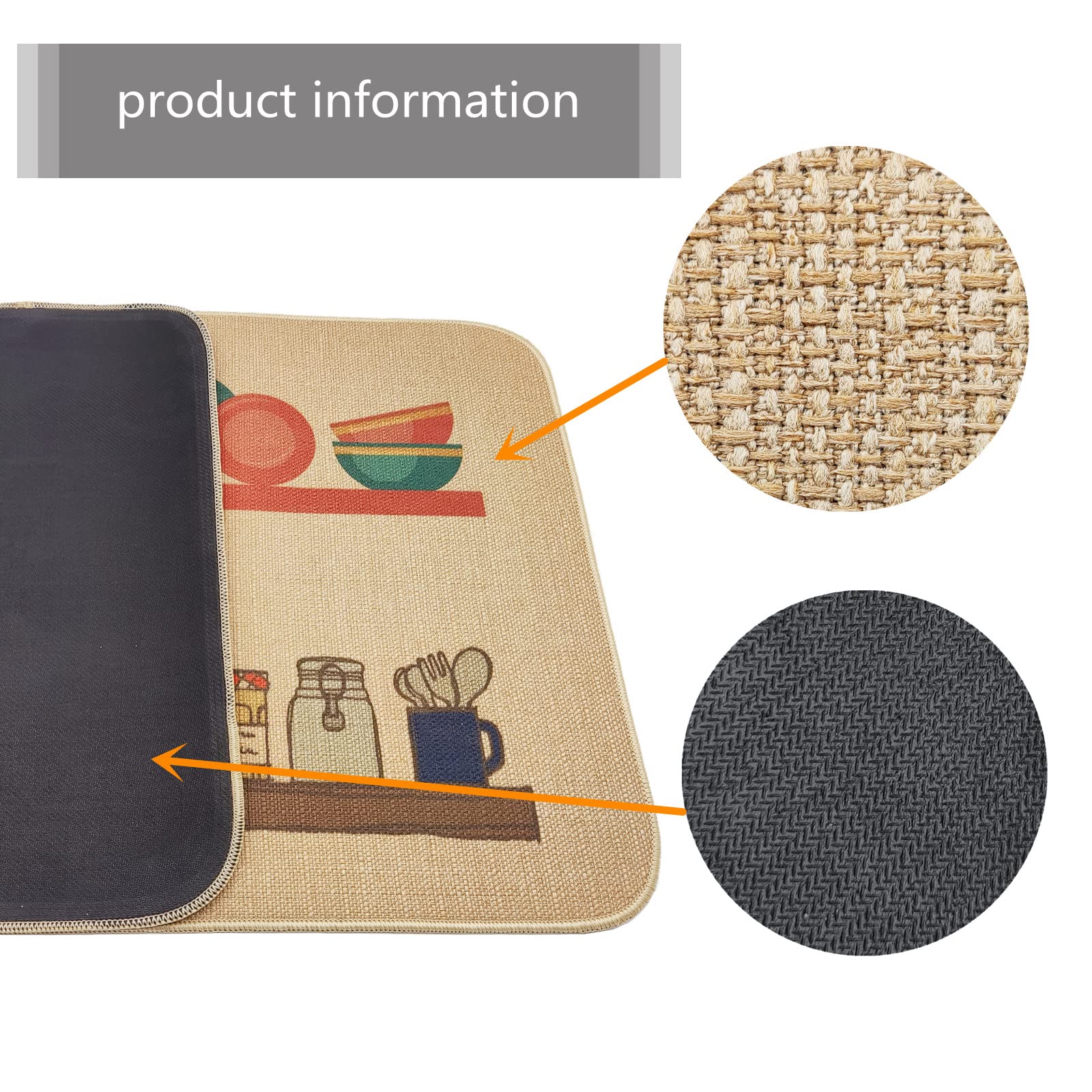 ZKZNsmart Kitchen Mats Set - Non-Slip & Washable -4 ZKZNsmart Kitchen Mats Set - Non-Slip & Washable -4