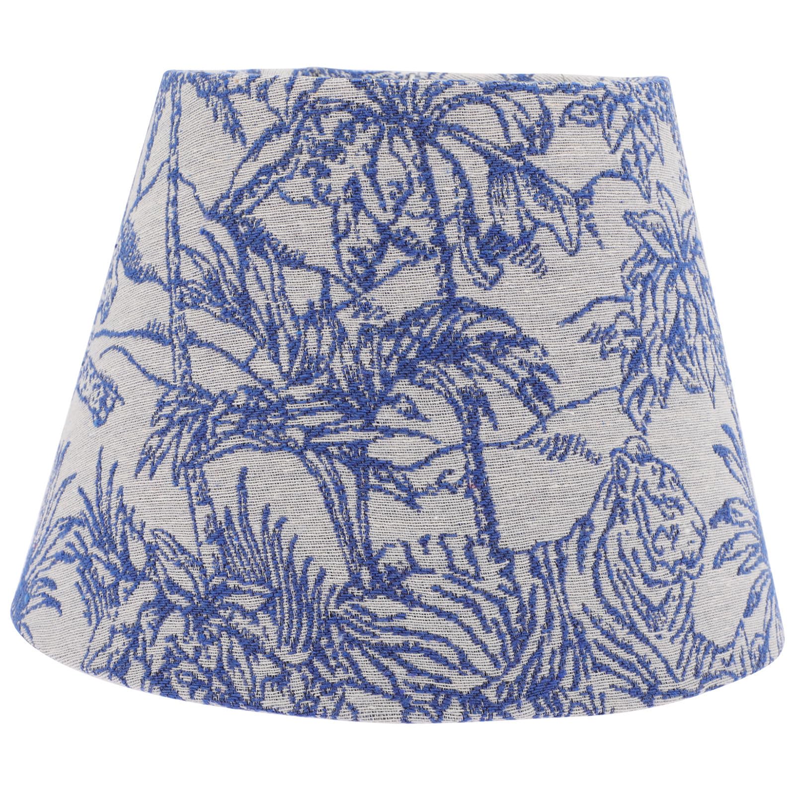 Paralume per Lampada da Terra Blu Motivo Tropicale, Struttura in Metallo Professionale, Design Semplice ed Elegante per Decorare la Casa