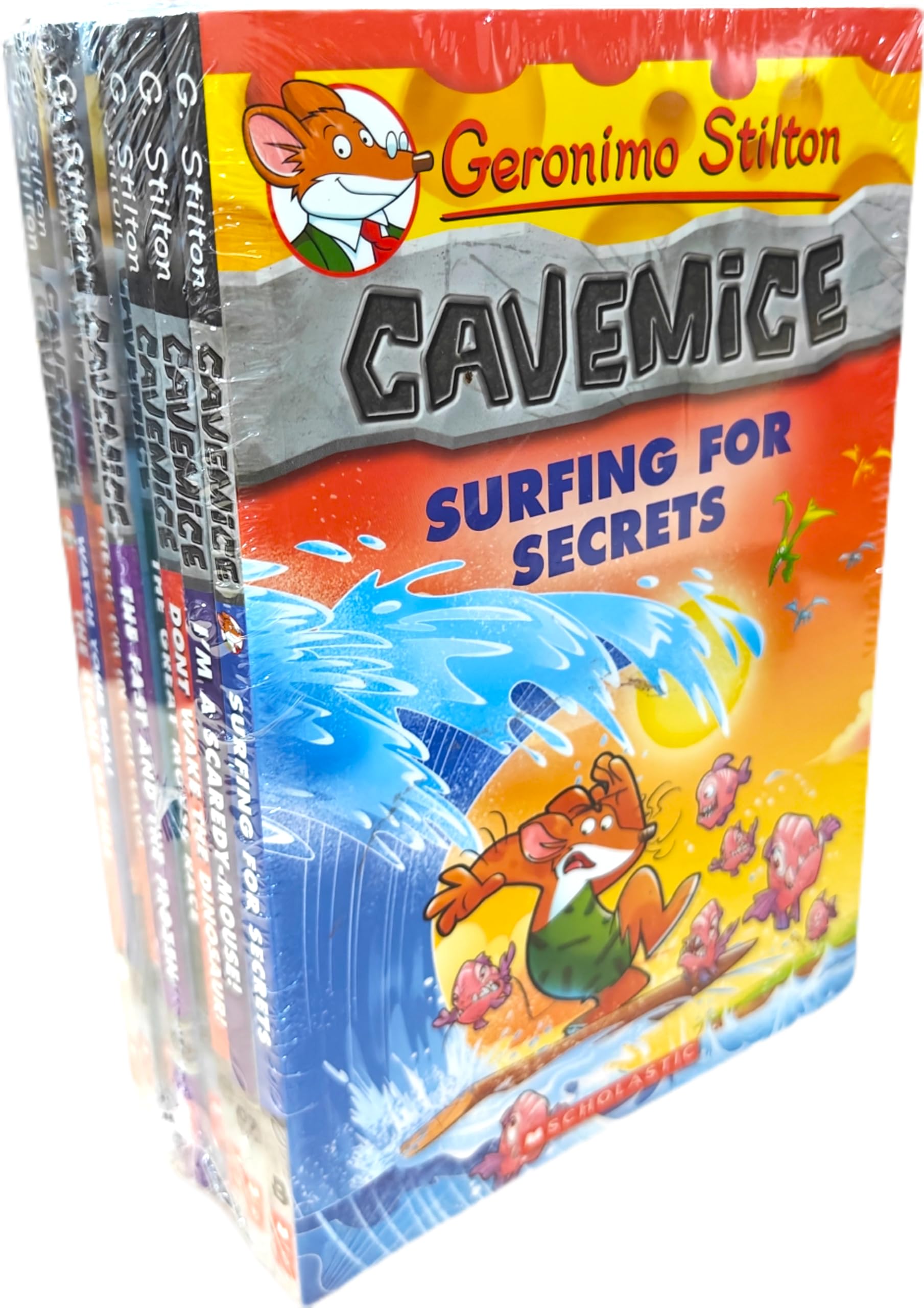 Geronimo Stilton: Cavemice Box-set (8 Books) : GERONIMO STILTON