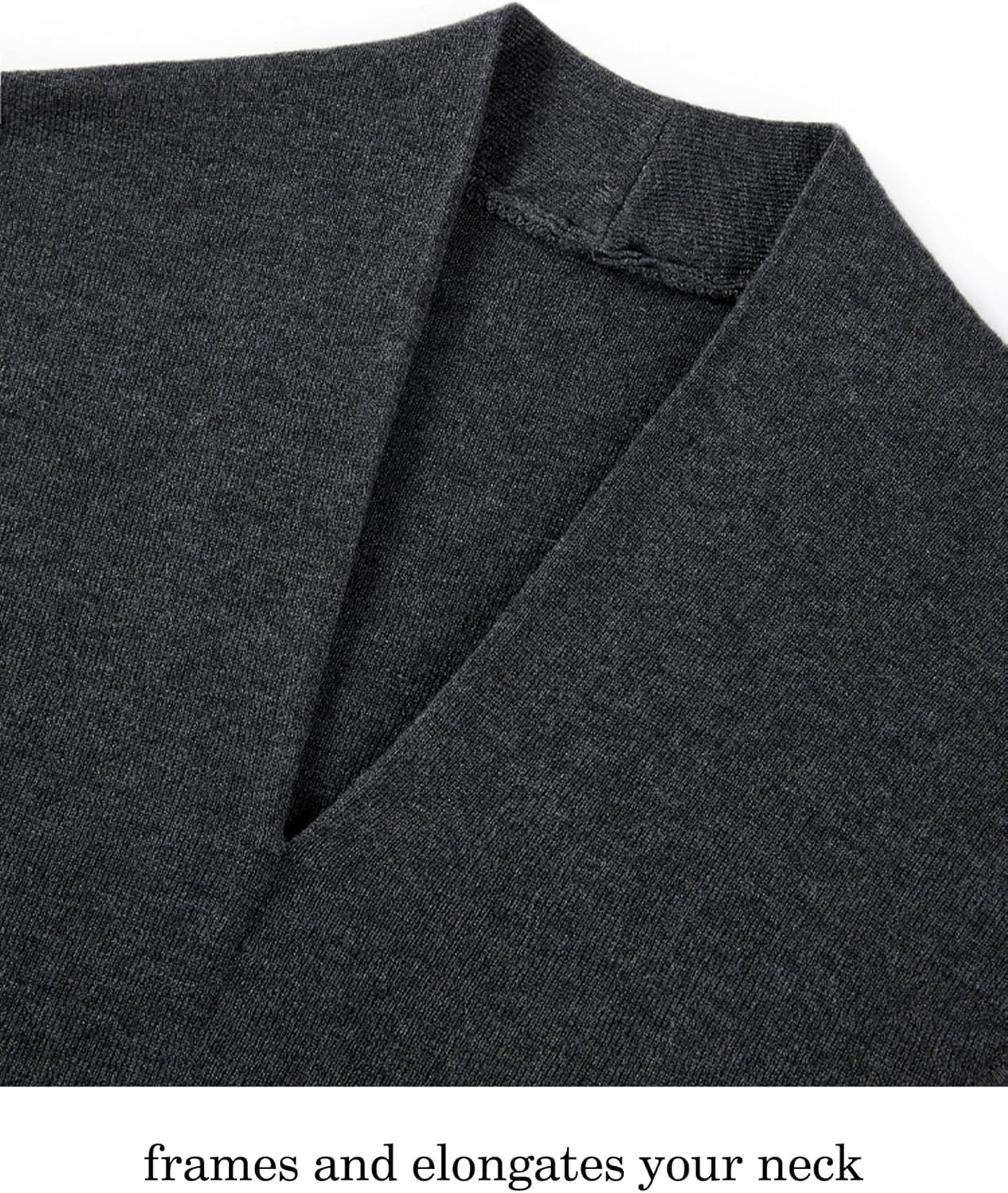 Trendy Women Ribbed Top V-Neck Short Sleeve Lightweight Tight Work Pullover Petite Black S - Image 6