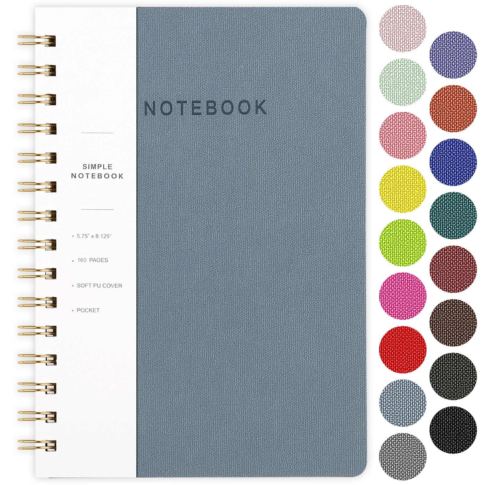 Carnet à spirale pour ne plus perdre vos notes grâce aux poches de rangement internes - 8