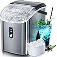 Mueller Countertop Nugget Ice Maker – Quiet, Heavy-Duty Ice Machine, 30 lbs Daily, 3 QT Tank, Compact & Portable, Includes Basket - Self-Cleaning Feature