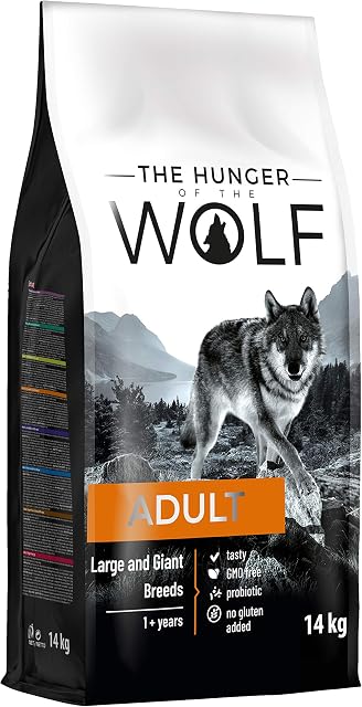 The Hunger of the Wolf Dry Dog Food - For Large or Giant Breeds, Formula Good for Joint Health with Chicken, Adult - 14 kg