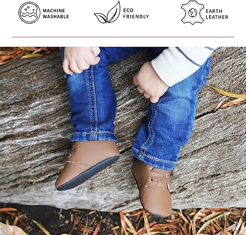 Miniatura 4 de JuJuBe Eco Steps - Chukka Boots for Babies & Infants - Machine Washable Vegan Leather Baby Shoes