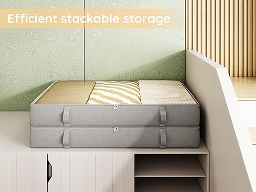 Miniatura 7 de Vailando Contenedores de almacenamiento debajo de la cama, contenedores de almacenamiento debajo de la cama, caja de almacenamiento de ropa de 6