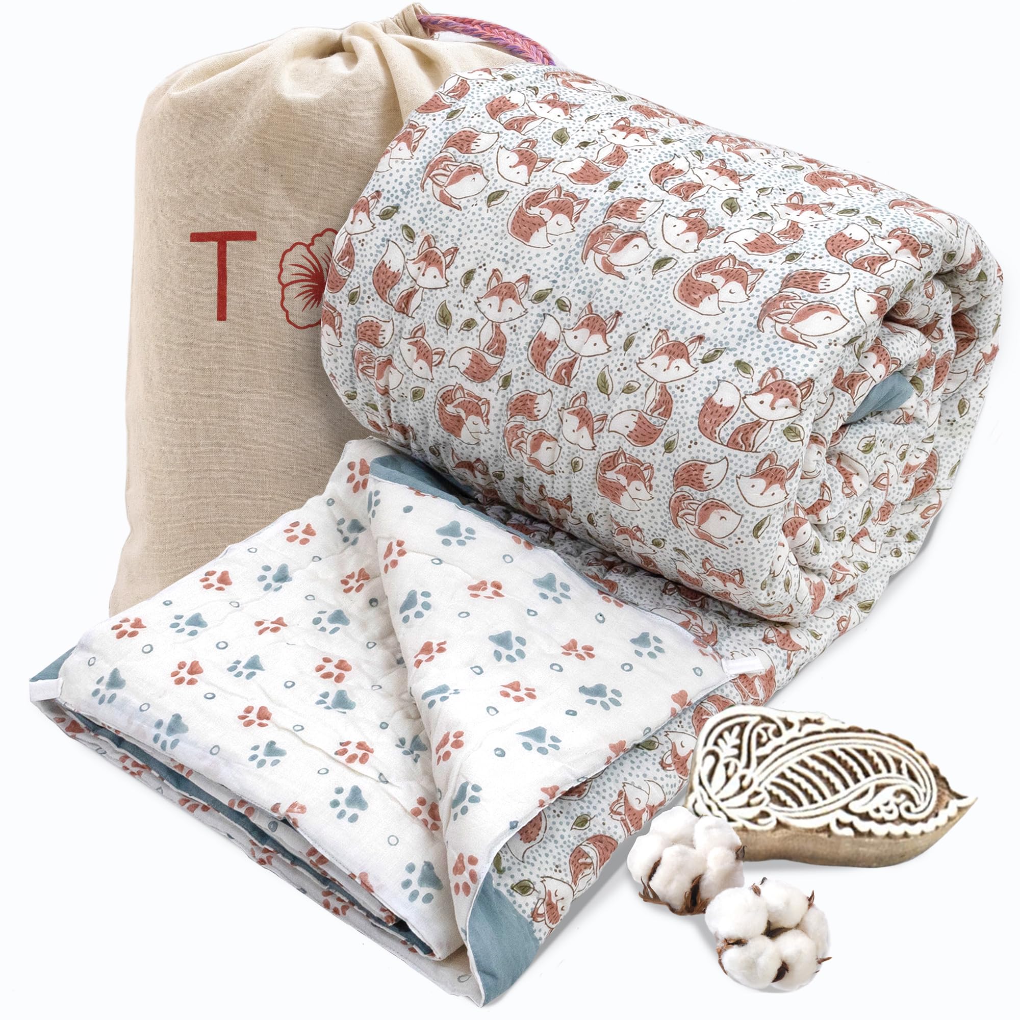 Jaipuri Quilt - Handcrafted Indian Comfort -18