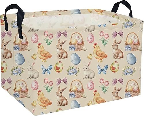 Miniatura 61 de Cesta para niños, cestas de animales, bonitos contenedores de almacenamiento rectangulares de juguetes, organizador de libros, decoración de