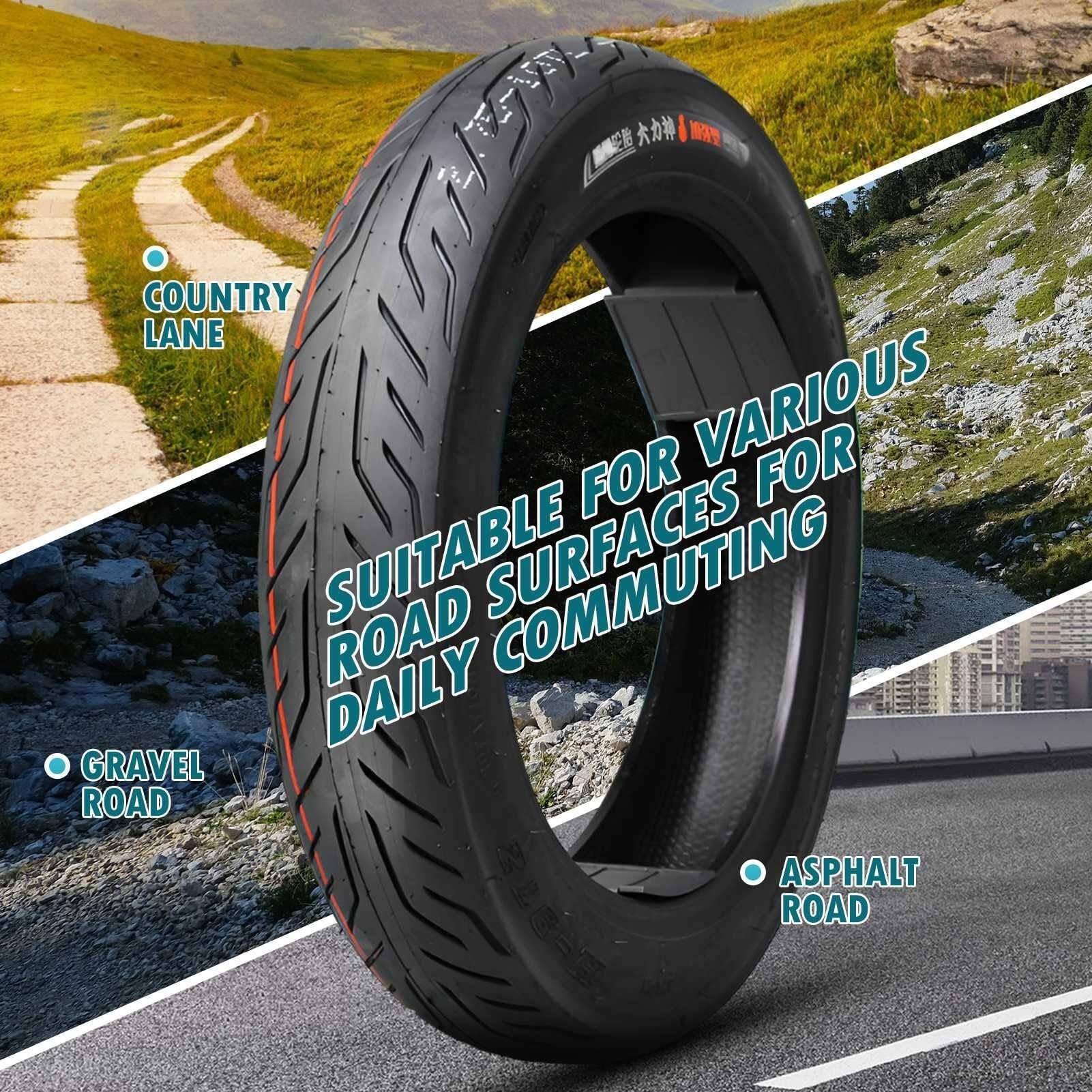 2PC 2.75/10 Bezkamerowy Opona Motocyklowa z 2.75-10 4PR 37J Cichy 2.75 10 Terenowy Przód & Tył