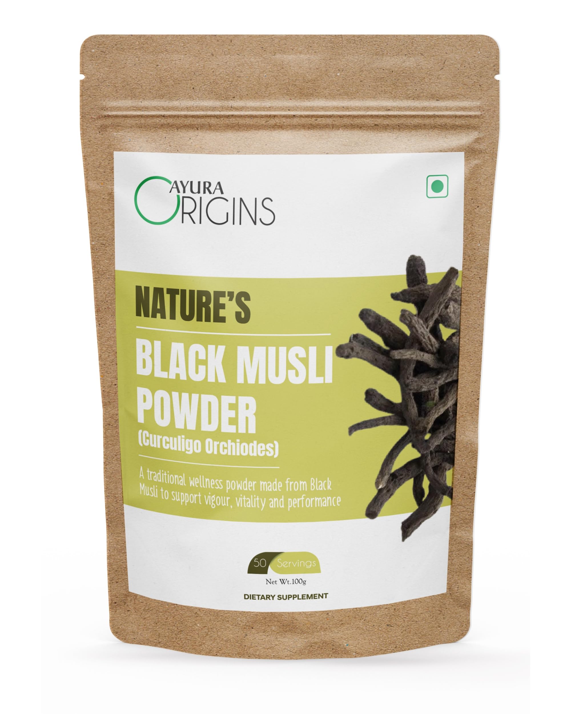 Nature's Black Musli Powder (Curculigo Orchiodes)