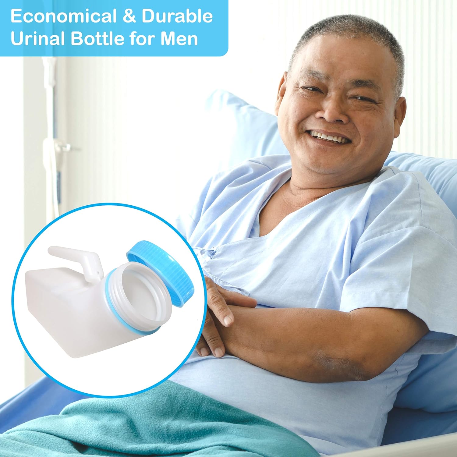 Exсluѕіvе Dіѕсоunt 90% Prісе JJ CARE Urinals for Men 1000ml (2 Pack) Plastic Urine Bottles for Men with Glow in The Dark, Spill Proof Screw Cap Lid, Portable Male Urinals, Urinal Bottle for Car, Elderly & Incontinence Suреr Chеар 🛒 JJ CARE Urinals for Men 1000ml (2 Pack) Plastic Urine Bottles for Men with Glow in The Dark, Spill Proof Screw Cap Lid, Portable Male Urinals, Urinal Bottle for Car, Elderly & Incontinence