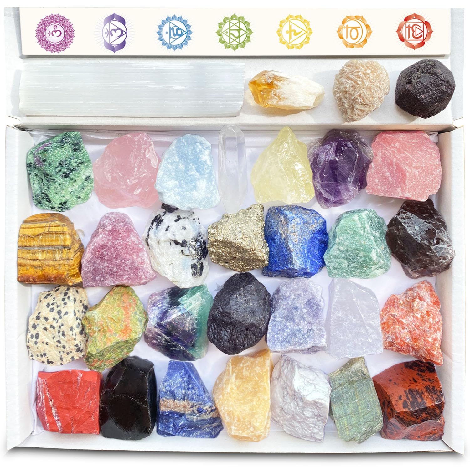 32 Natural Crystals and Healing Stones