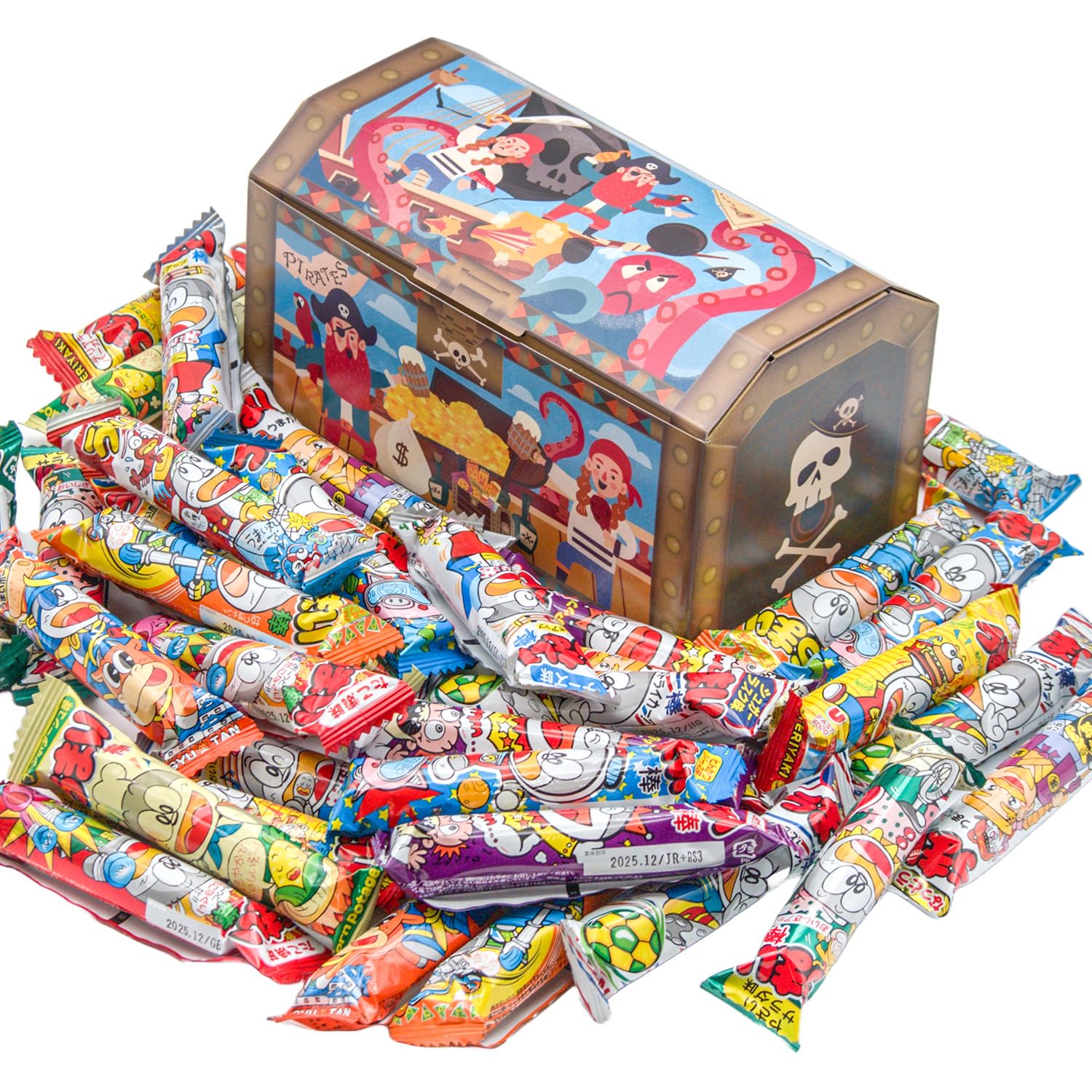Amazon.co.jp: うまい棒 詰め合わせ パイレーツ 海賊 宝箱 36本 お菓子