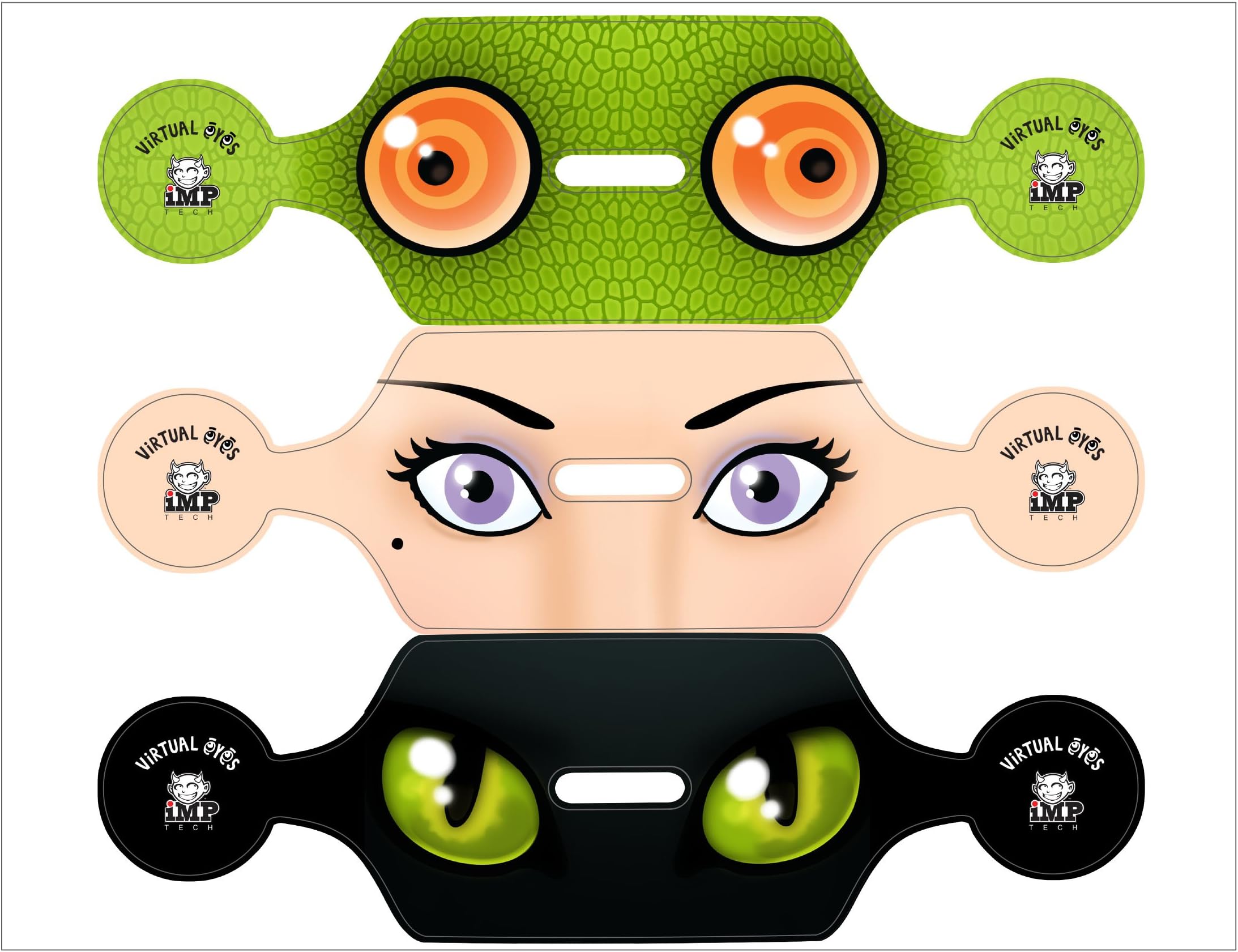 Reptile Virtual Eyes - VR Headset Sticker Kit (PS4)